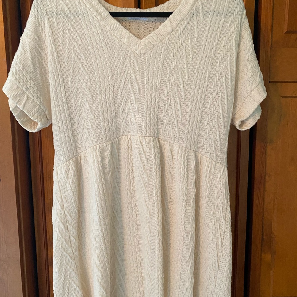 Chic Soul Cream Mini Dress